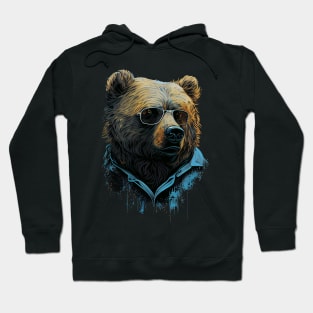 Bear in sunglasses Hoodie